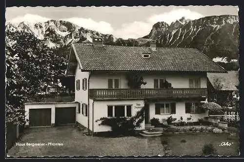 AK Pfronten-Ried /Allgäu, Gasthaus Haus Bergmeier