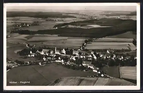 AK Hürbel, Panorama vom Flugzeug aus