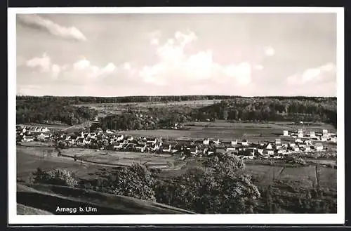 AK Arnegg b. Ulm, Ortsansicht mit Umgebung