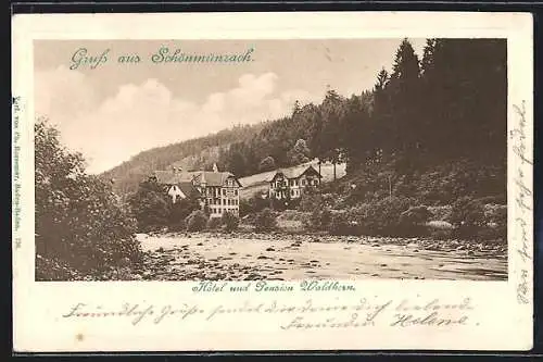 AK Schönmünzach, Hotel und Pension Waldhorn