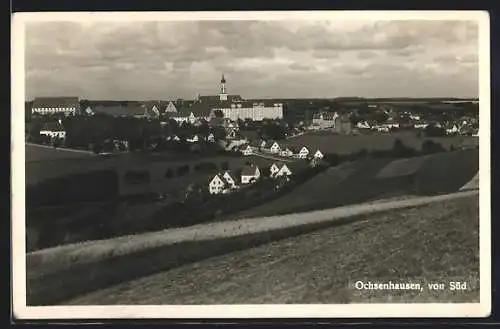 AK Ochsenhausen, Ortsansicht von Süden aus