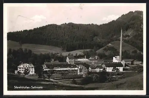 AK Sibratshofen-Seltmans, Ortsansicht aus der Vogelschau