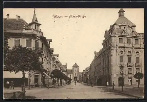 AK Villingen / Baden, Bicken-Strasse, Blick zum Tor