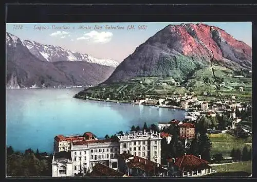 AK Lugano Paradiso, Monte San Salvatore, Ortsansicht