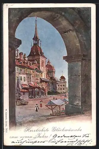 Künstler-AK Bern, Käfigturm