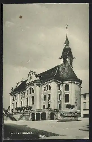 AK Schwyz, Partie an der Kirche