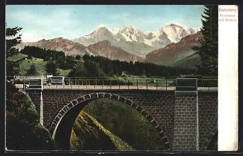 AK Beatenberg, Panorama mit Brücke