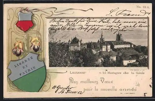 AK Lausanne, et les Montagnes de la Savoie, Wappen