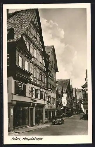 AK Aalen, Geschäft von Wilhelm Stuzmann an der Hauptstrasse