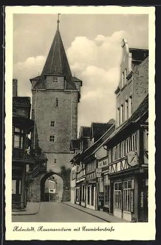 AK Helmstedt, Hausmannsturm mit Neumärkerstrasse