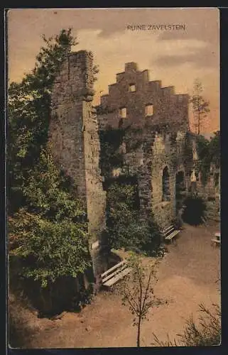 AK Zavelstein, Blick auf die Ruine