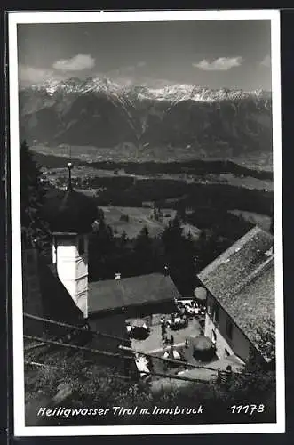 AK Heiligwasser /Tirol, Ortsansicht mit Blick auf Innsbruck