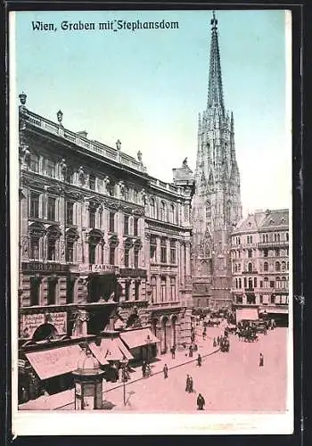 AK Wien, Graben mit Stephansdom