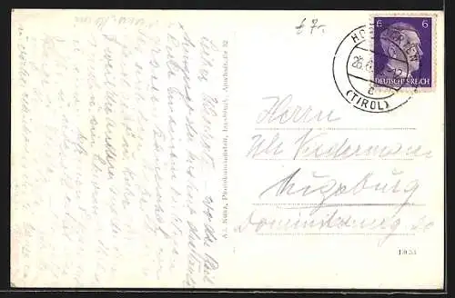 AK Hopfgarten /Tirol, Gesamtansicht mit Hohe Salve aus der Vogelschau