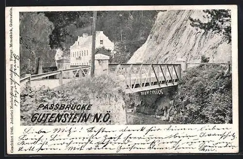 AK Gutenstein, Partie an der Passbrücke