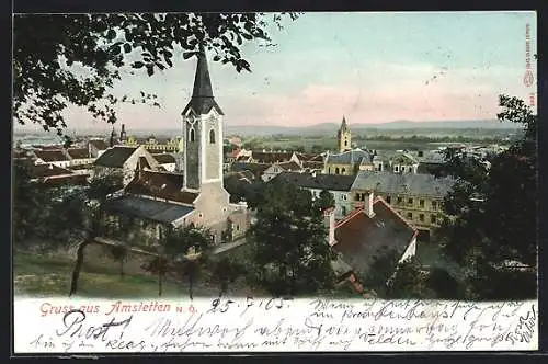 AK Amstetten, Kirche im Ortsbild