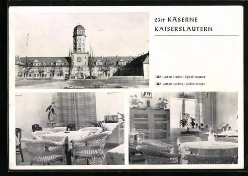 AK Kaiserslautern, 23er Kaserne, Spielzimmer, Lesezimmer