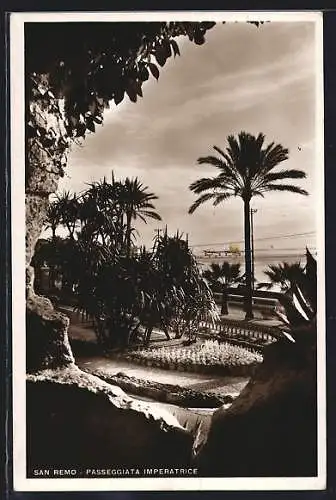 AK San Remo, Passegiata Imperatrice