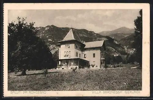 AK Roncegno, Villa Baronessa Gerlach