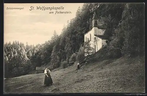 AK St. Gilgen /Salzkammergut, St. Wolfgangkapelle am Falkenstein