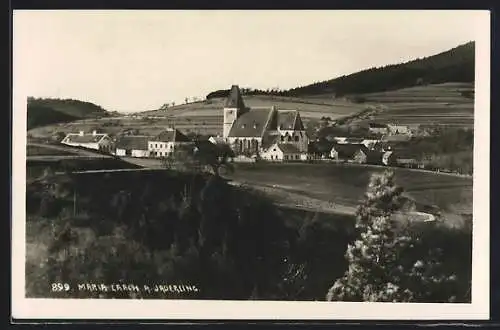 AK Maria Laach am Jauerling, Ortsansicht mit Kirche