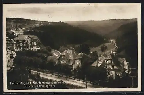 AK Freudenstadt, Blick ins Christophstal