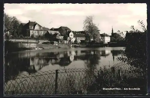 AK Ebersdorf /Thür., Partie am Brauteich