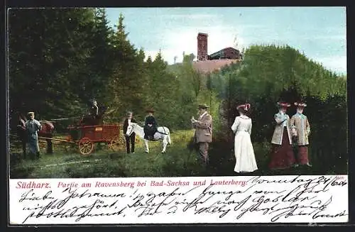 AK Bad Sachsa, der Ravensberg mit Aussichtsturm