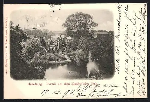 AK Hamburg, Partie aus dem Eimsbütteler Park