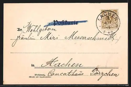 AK Aachen, Markt vor dem Rathaus