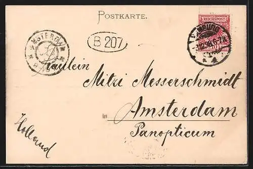 AK Hamburg, Reesendamm mit Alsterarkaden um 1900