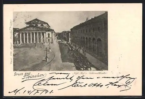 AK München, Kgl. Hof- und Nationaltheater