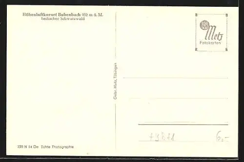 AK Bubenbach /Schwarzw., Ortsansicht aus der Vogelschau