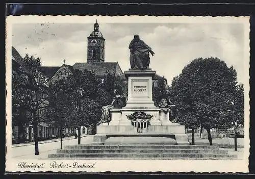 AK Schweinfurt, Rückert-Denkmal