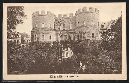 AK Köln a. Rh., Blick auf das Hahnen-Tor