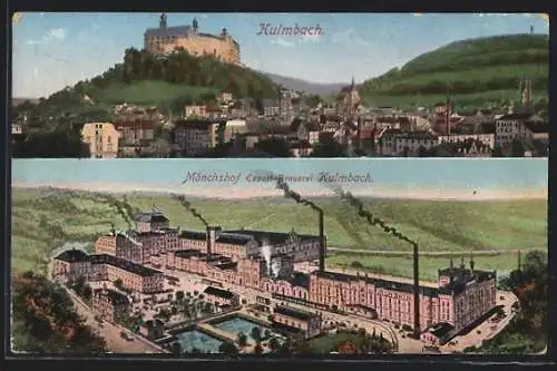 AK Kulmbach, Brauerei Mönchshof, Totalansicht