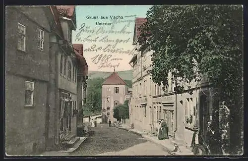 AK Vacha, Strassenpartie am Untertor