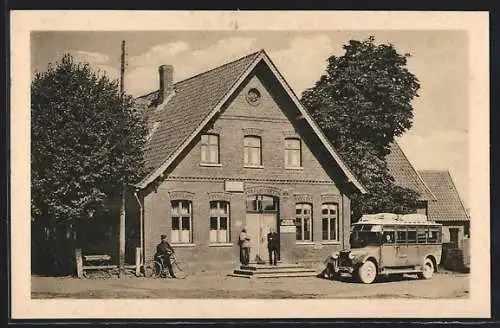 AK Glissen, Blick auf das Gasthaus von H. Hormann