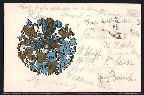 AK Chemnitz, Studentenwappen des Vereins für Kunst und Wissenschaft an der Reformschule