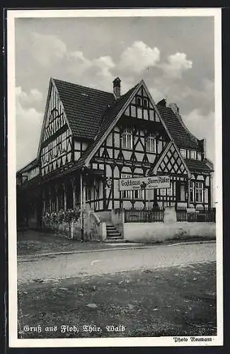 AK Floh /Thür. Wald, Das Gasthaus zum Adler v. Ernst Stengel