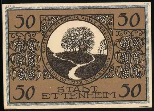 Notgeld Ettenheim 1922, 50 Pfennig, Kapelle im Wald