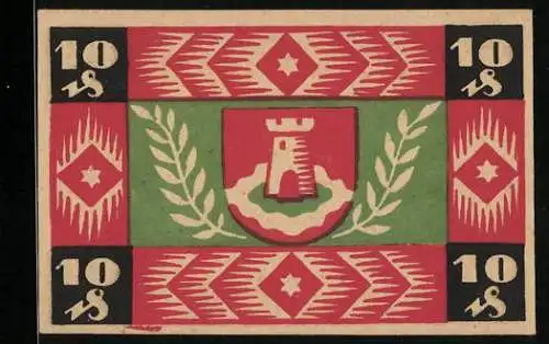 Notgeld Pasing 1918, 25 Pfennig, Pasinger Wappen mit einem Turm