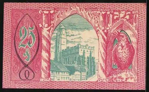 Notgeld Patschkau 1921, 25 Pfennig, Katholische Kirche, Stadtwappen