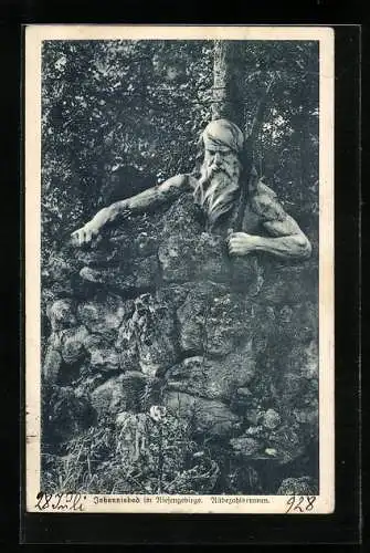 AK Johannisbad /Riesengebirge, Rübezahlbrunnen