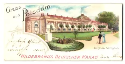 Mini-Lithographie Potsdam, Schloss Sanssouci