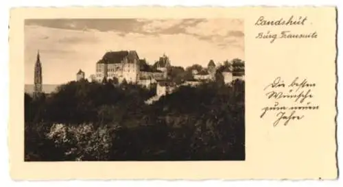 Mini-AK Landshut, Die Burg Trausnitz