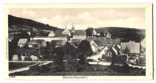 Mini-AK Bebenhausen, Ortsansicht mit dem Kloster