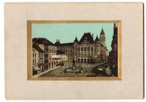 AK Bremen, Blick aufs Gerichtsgebäude, im Passepartout