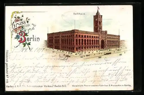 Lithographie Berlin, Rathaus