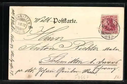 Lithographie Köln a. Rhein, Der Kölner Dom